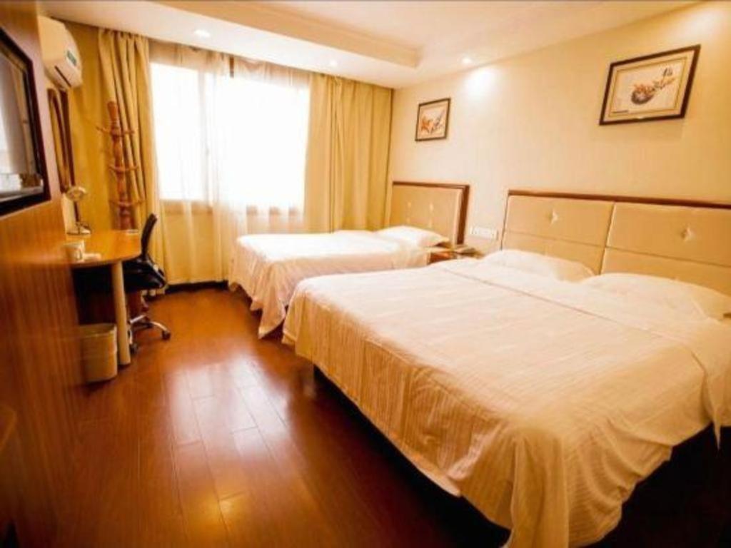 Greentree Inn Suzhou Guanqian Yangyuxiang Metro Station Business Hotel Exteriör bild